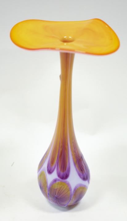 John Lotton Jack-in-the-Pulpit  Art Glass Vase (1 of 7)