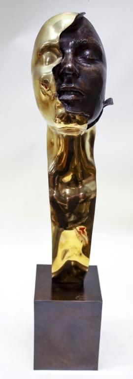 William Ludwig Bust Of A Woman Bronze Sculpture (1 of 8)