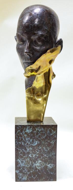 William Ludwig Bust Of A Woman Bronze Sculpture (1 of 8)