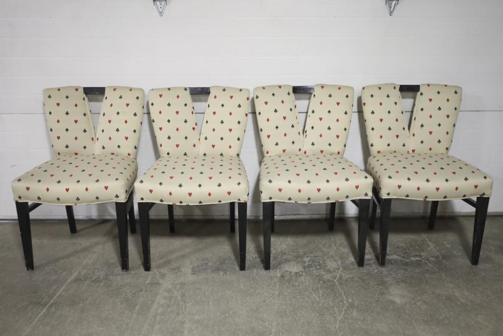 4 Mid Century Modern Paul Frankl Dining Chair Set (1 of 11)