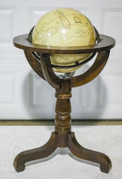 Large Floor Standing Globe Norman Rockwell (1 of 9)
