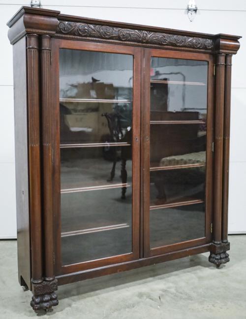 Victorian Bookcase With Claw Feet (1 of 9)