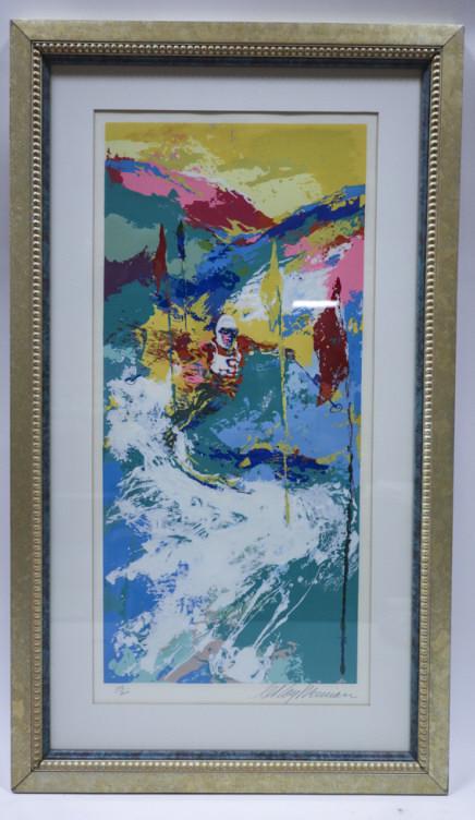 "Downhill" Ltd. Ed. Serigraph By Leroy Neiman (1 of 10)