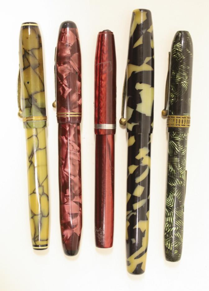 Lot Of Five Vintage Fountain Pens (1 of 6)