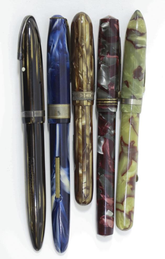 Lot Of Five Vintage Fountain Pens (1 of 5)