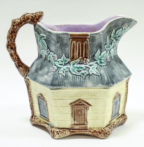 Warrilow & Cope English Majolica Cottage Pitcher (1 of 8)