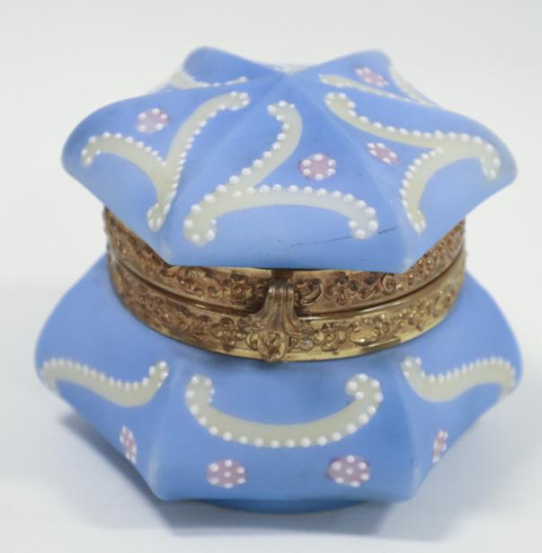 C.F. Monroe "Nakara" Prussia Blue Lidded Box (1 of 7)