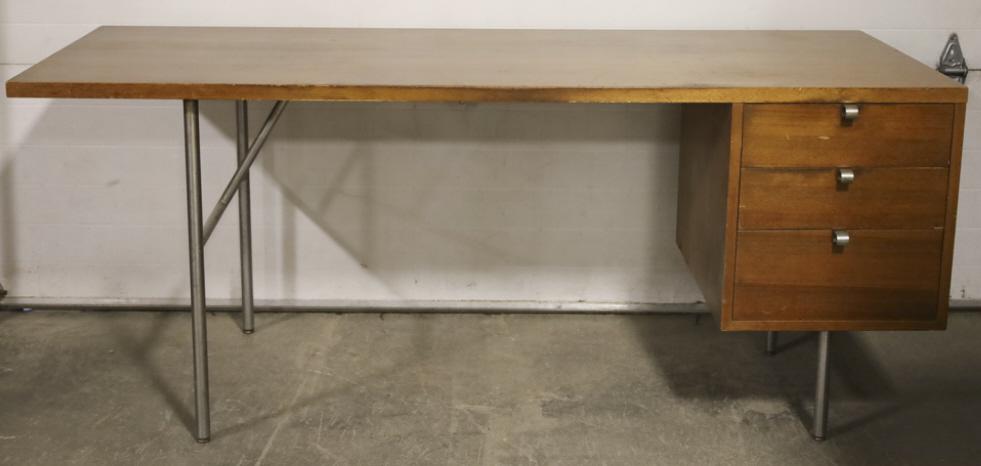 Mahogany & Steel Desk George Nelson Herman Miller (1 of 16)
