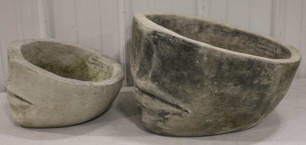 Nina Studio Concrete Half Face Garden Planters (1 of 9)