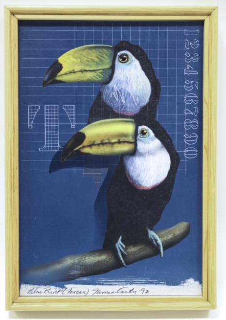 James Carter "Blue Print" Acrylic On Board (1 of 7)