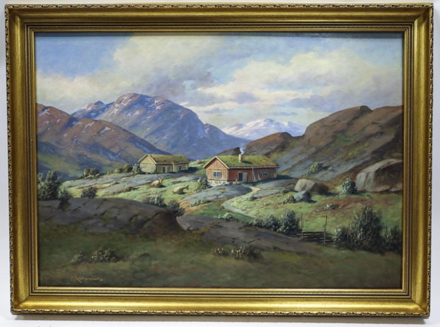 Ernst Aschenbach Mountain Home Oil On Board (1 of 8)