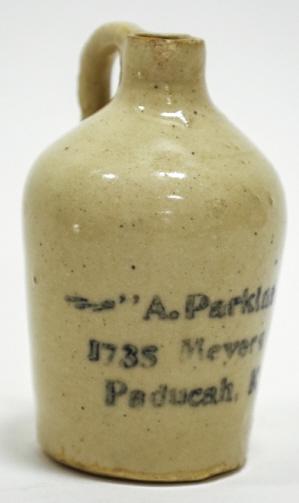 Antique A. Parkins Paducah Ky Small Stoneware Jug (1 of 6)