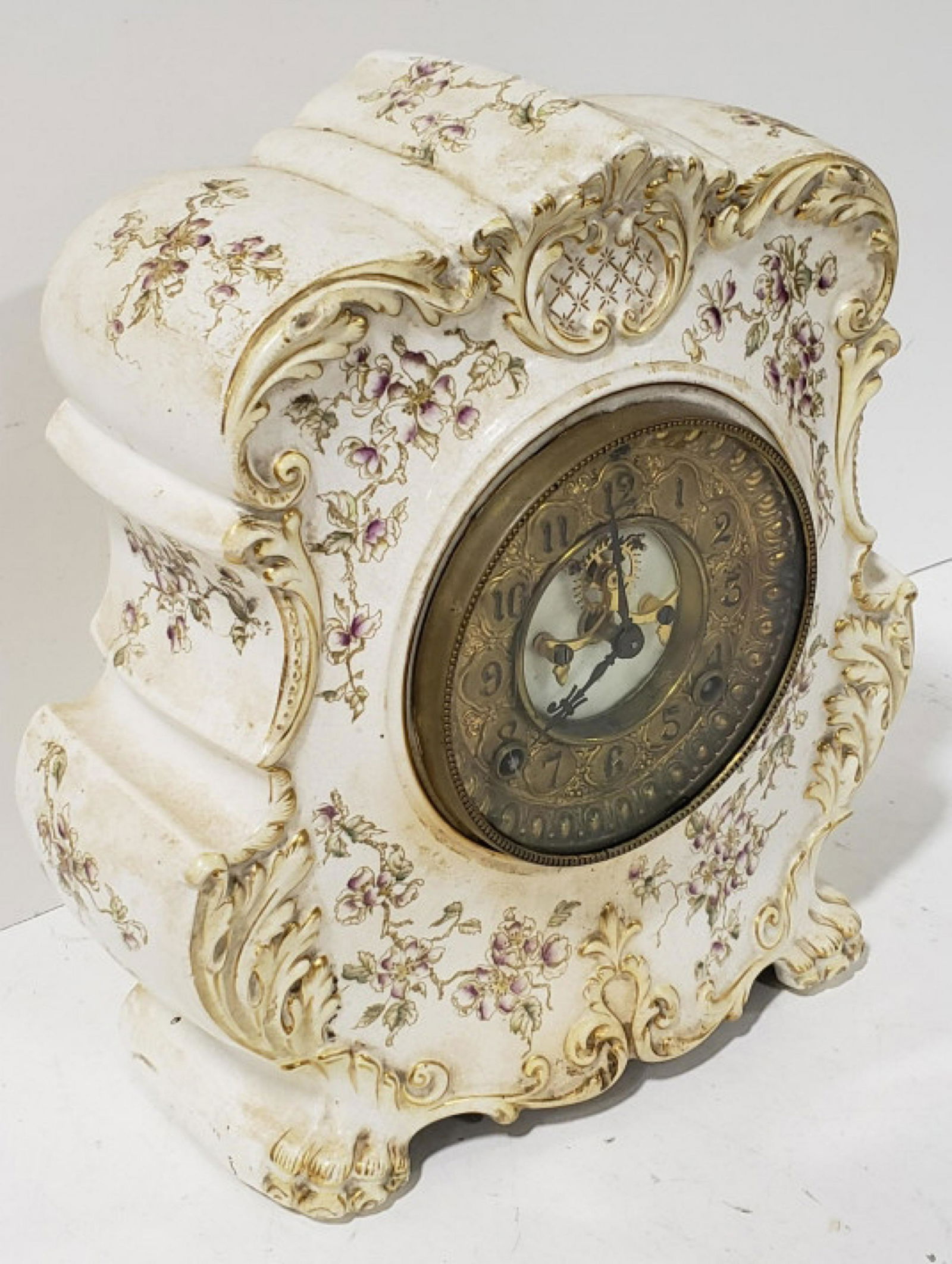 Ansonia Porcelain Mantle Clock (1 of 9)