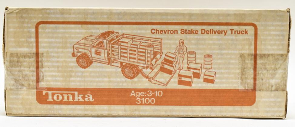 Tonka Chevron Stake Delivery Truck #3100 In Box (1 of 4)