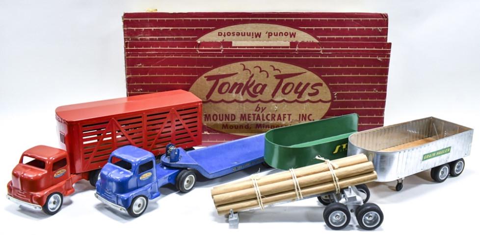 Tonka No. 675-3 "Tonka" Trailer Fleet Set In Box (1 of 20)