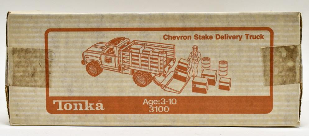 Tonka Chevron Stake Delivery Truck #3100 In Box (1 of 4)
