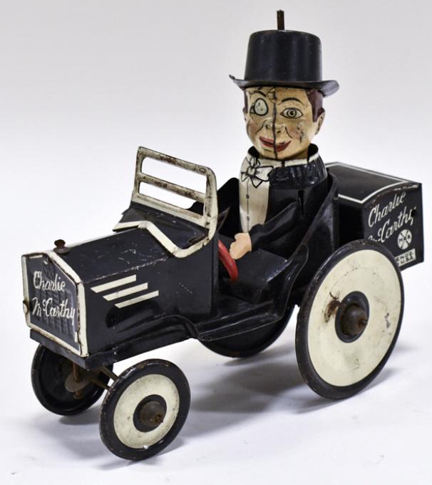 Marx Tin Litho Windup Charlie McCarthy Crazy Car (1 of 7)