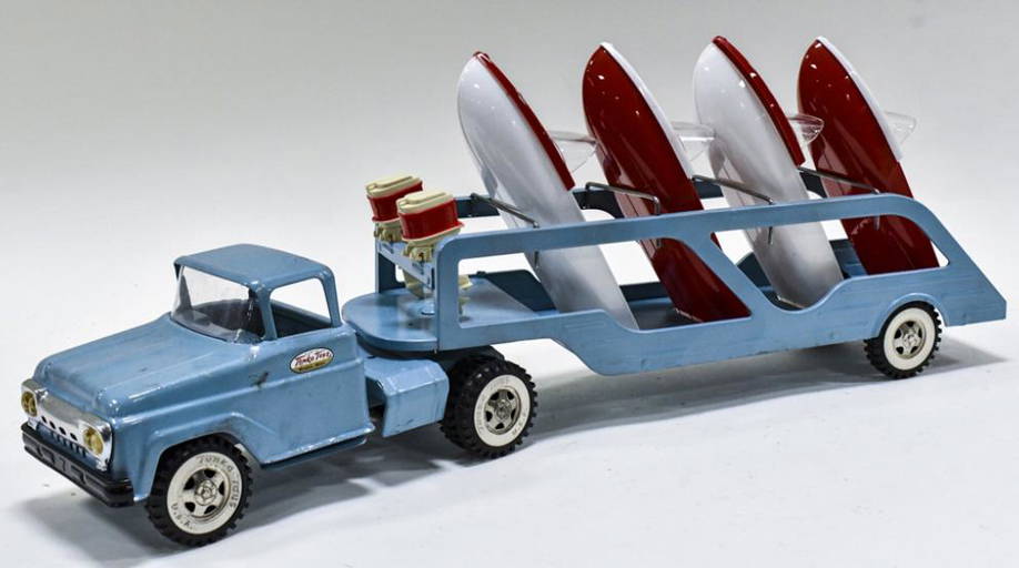 Car Carrier Vintage Tonka Trucks On Tonka Pickup Truck And Trailer - Main Image