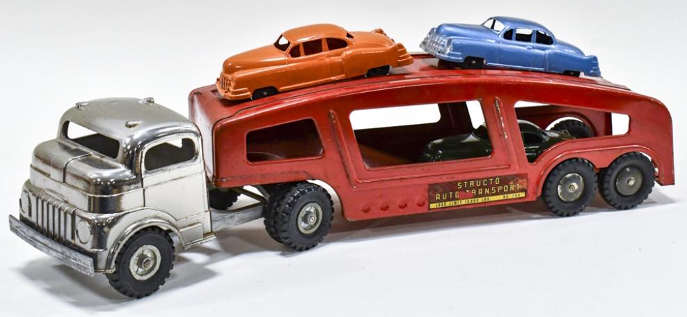 Structo Auto Transport Car Carrier w/ Cars (1 of 7)