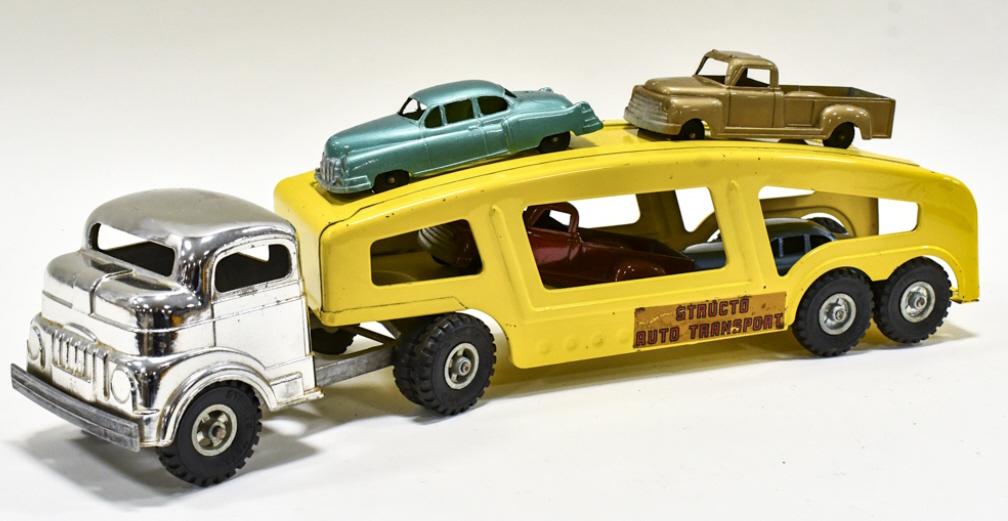 Structo Auto Transport Car Carrier w/ Cars (1 of 7)