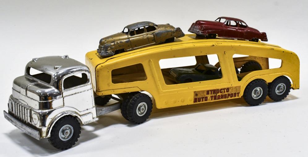 Structo Auto Transport Car Carrier w/ Cars (1 of 6)