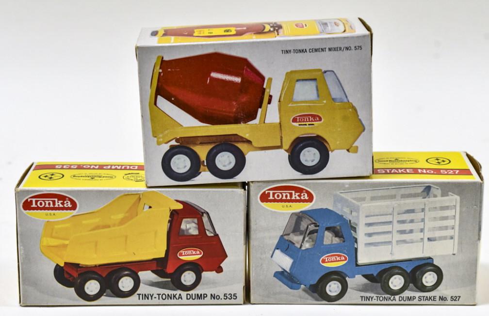Tiny-Tonka Dump Stake, Cement Mixer, & Dump Truck (1 of 16)
