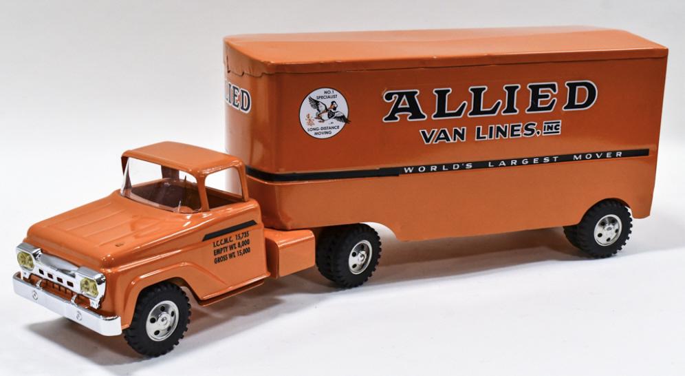 Restored Tonka Allied Van Lines Truck & Trailer - Jan 28, 2022 | Kraft Auction Service in IN Restored Tonka Allied Van Lines Truck & Trailer - Jan 28, 2022 | Kraft Auction Service in IN