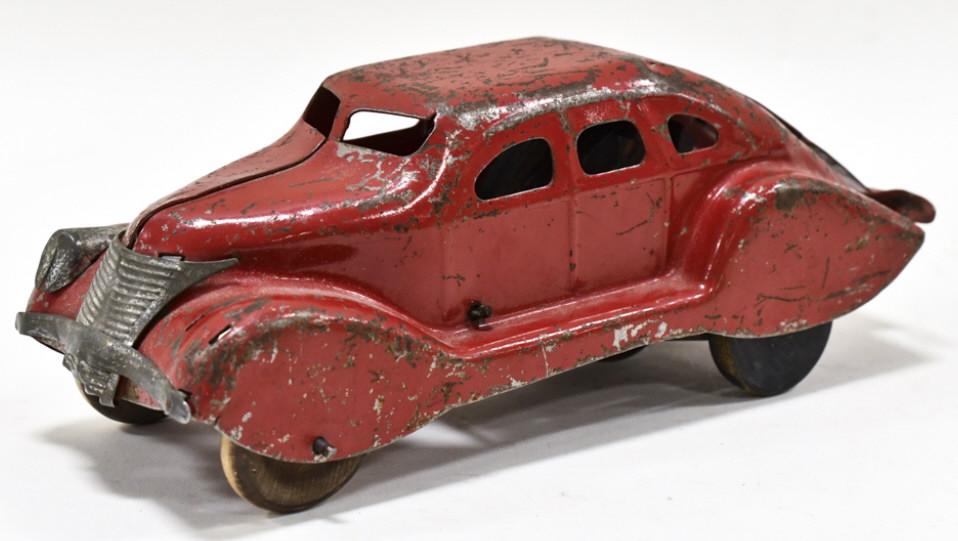 Marx Pressed Steel Press Down Mystery Car (1 of 7)