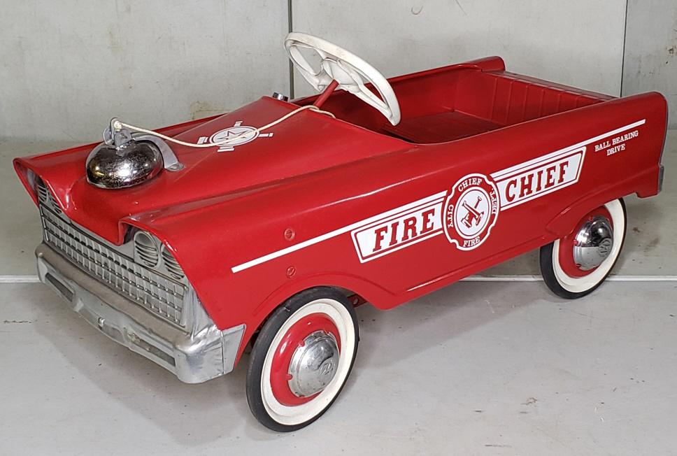 Restored Murray Fire Chief Pedal Car