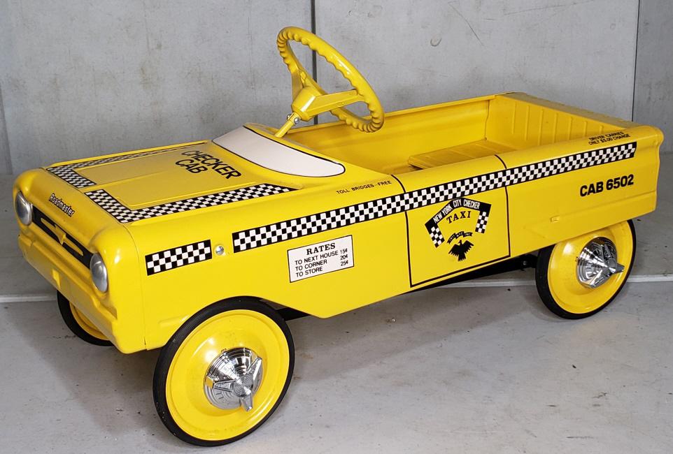 Restored AMF Checker Cab Taxi Pedal Car (1 of 5)