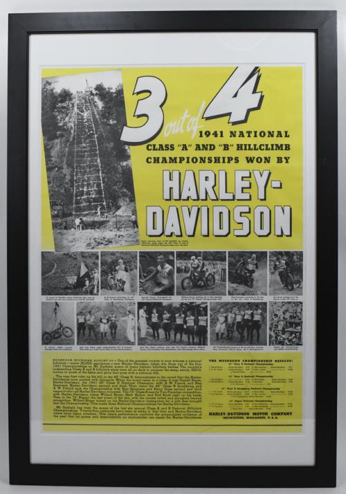 1941 Harley-Davidson National Hillclimb Poster (1 of 17)