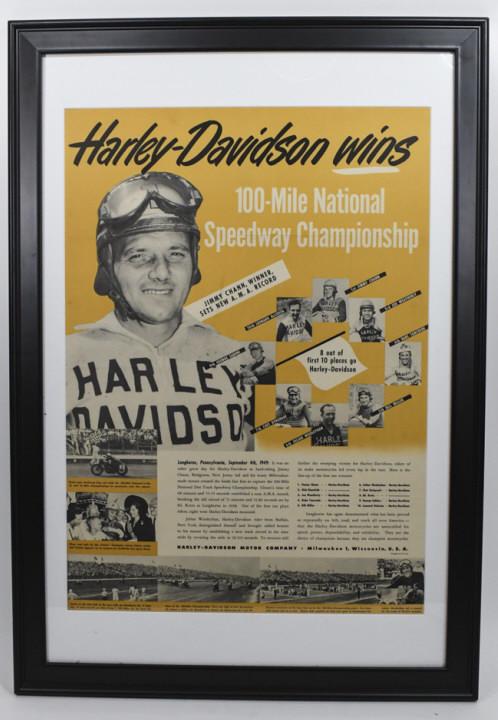 1949 Harley-Davidson Speedway Championship Poster (1 of 15)
