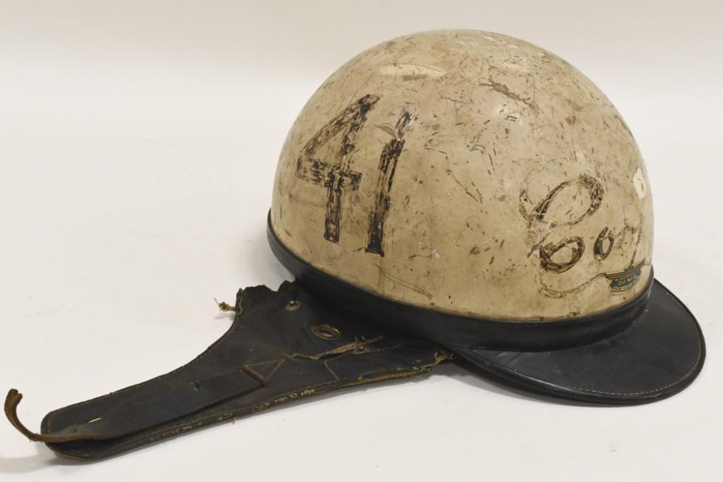 Vintage Motorcycle Racing Crash Helmet No. 41 (1 of 8)