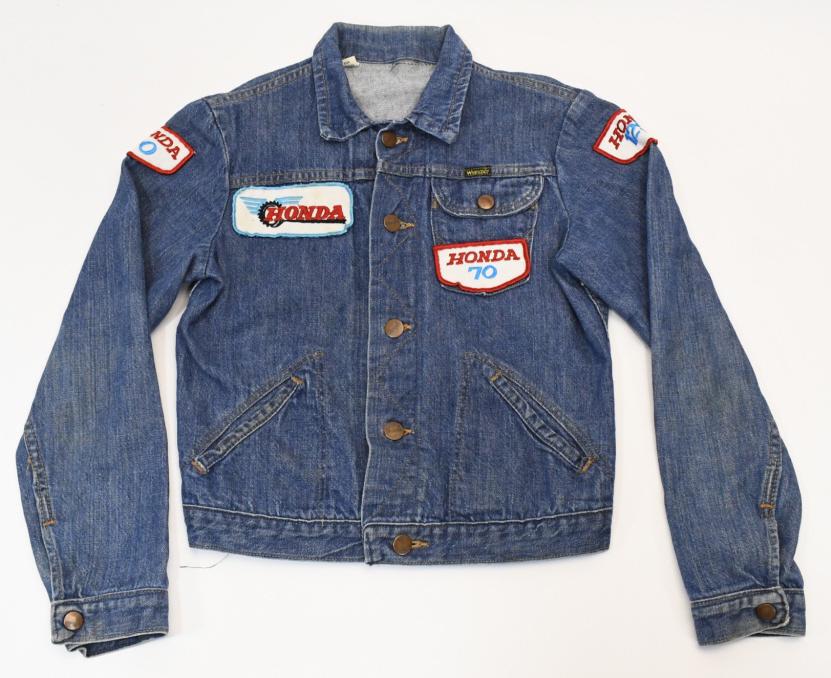 1970s Honda Motorcycle Wrangelr Denim Jacket (1 of 10)
