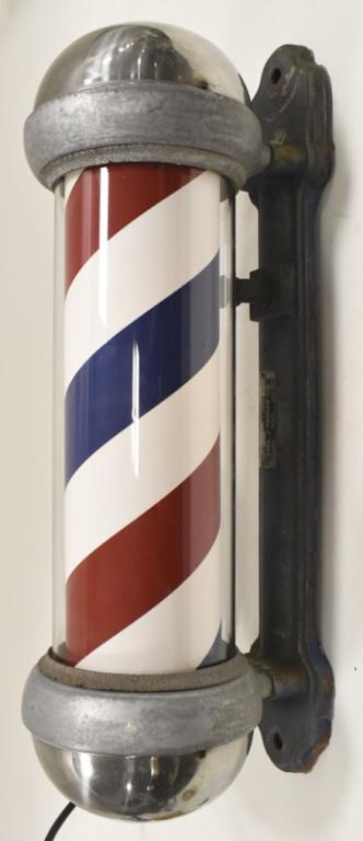 Vintage Wall Mount Paidar Lighted Barber's Pole (1 of 9)
