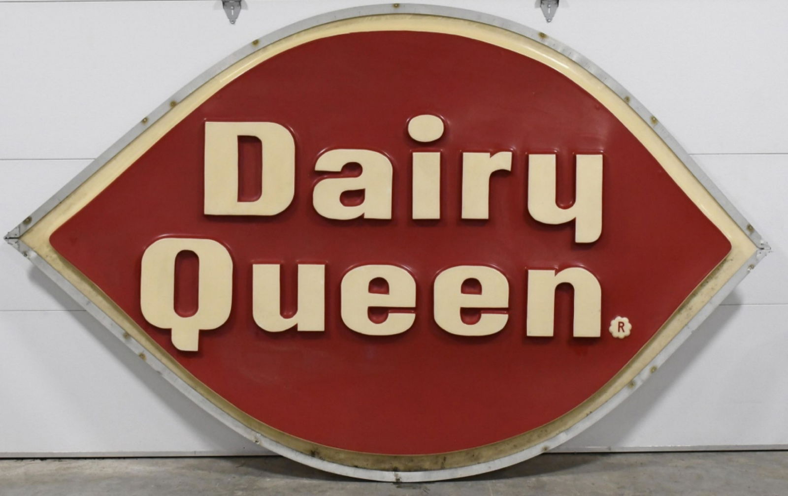 Giant Vintage Dairy Queen Embossed Adv Sign (1 of 11)