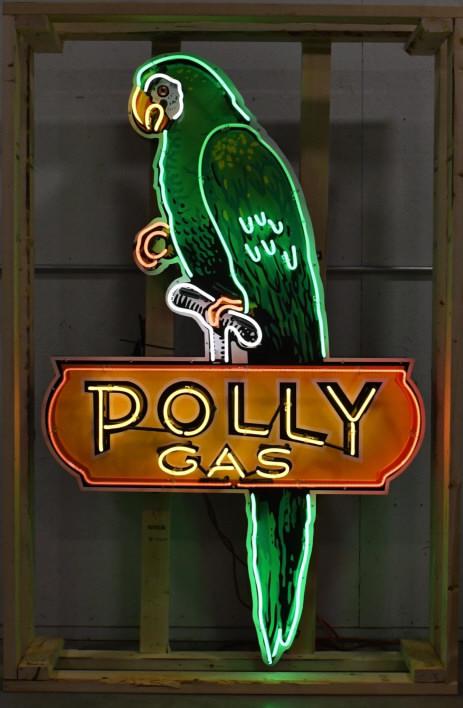 6ft Polly Gas 4-Color Neon Advertising Sign (1 of 7)