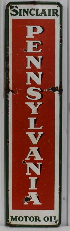 5ft Early SSP Sinclair Pennsylvania Motor Oil Sign (1 of 8)