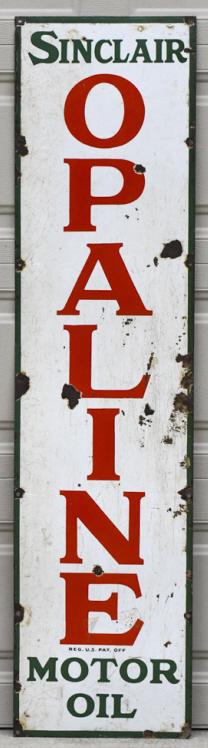 5ft Vintage SSP Sinclair Opaline Motor Oil Sign (1 of 10)