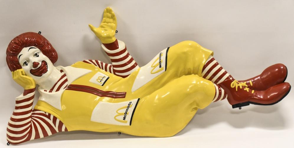 Vintage Life Size Ronald McDonald Setmaker Plaque (1 of 8)