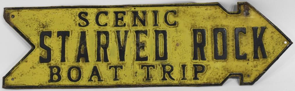 Early SST Starved Rock IL Boat Trip Adv Arrow Sign (1 of 5)