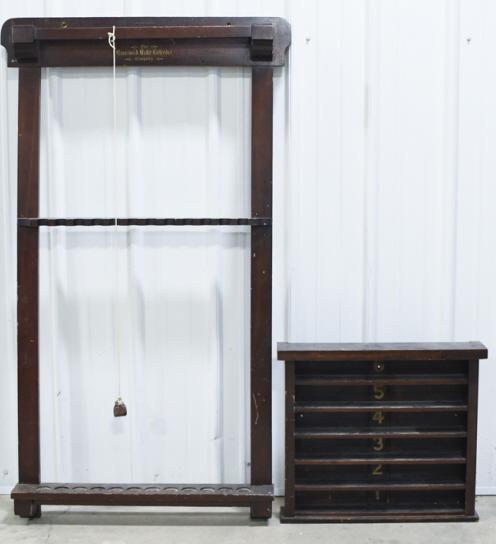 Antique Brunswick Billiards Cue Rack & More (1 of 19)