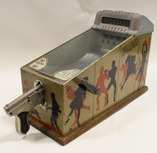 Vintage 5 Cent Challenger Coin Op Shooting Gallery (1 of 11)
