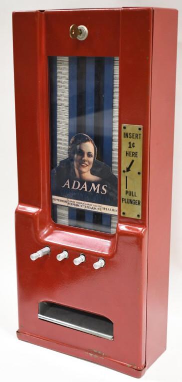 Adams Chewing Gum 1 Cent 4-Way Coin Op Gum Vendor (1 of 7)