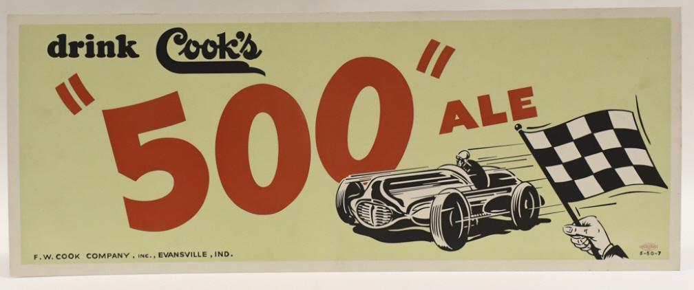Vintage Cooks "500" Ale Cardstock Adv Sign (1 of 6)