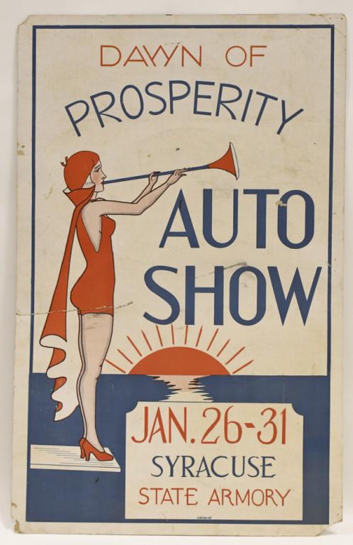 Early Syracuse NY Auto Show Advertising Poster (1 of 6)