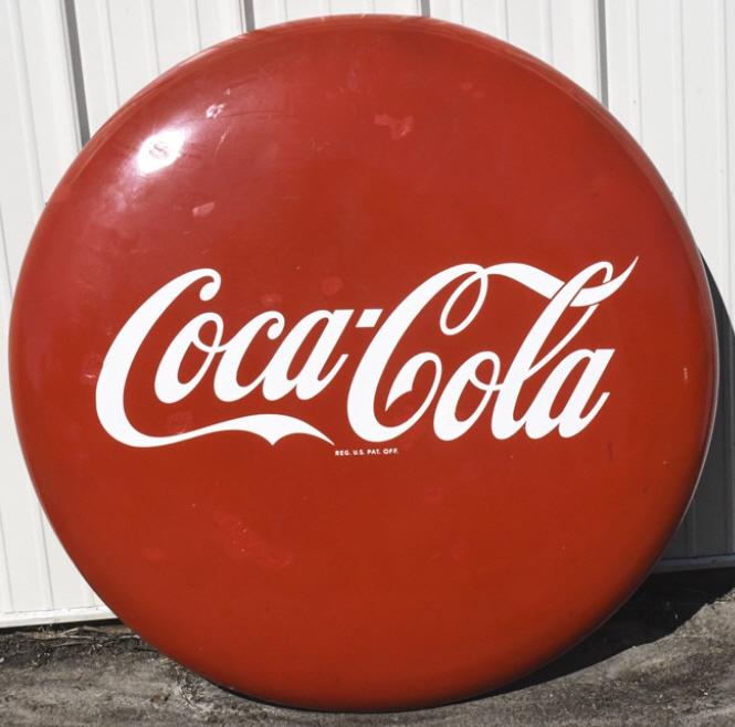 48" SSP Coca-Cola Convex Button Adv Sign (1 of 9)