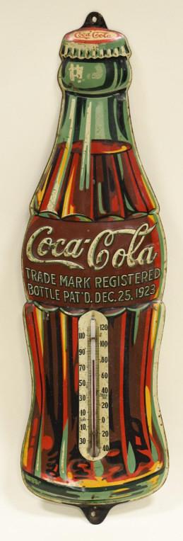 Original 1931 Coca-Cola SST Bottle Adv Thermometer (1 of 5)
