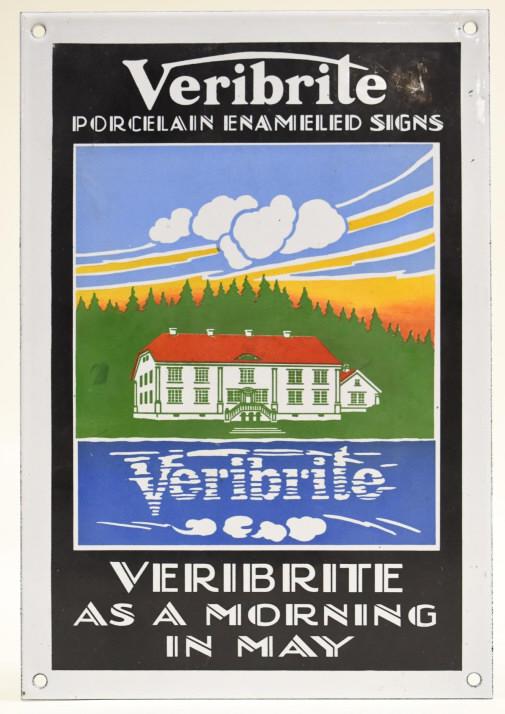 Vintage SSP Veribrite Signs Salesman Sample Sign (1 of 5)