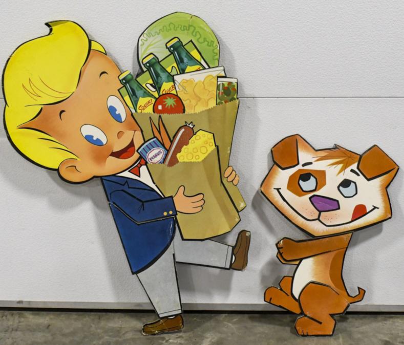 Vintage DSC Squirt Soda 2-Piece Die-Cut Adv Sign (1 of 20)